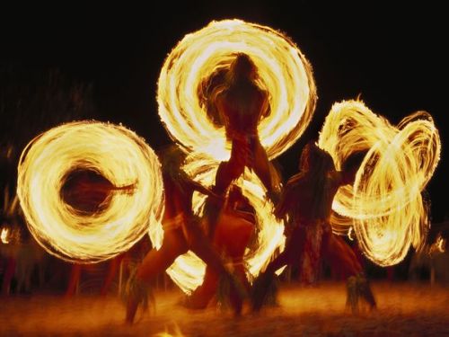 Porn photo Conflagration (fire dancers of Bora Bora)