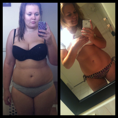 diet-andexercise:  beforeandafterfatlosspics:  fat-fit-fabulous Just another progress photo :) My na