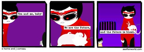 anotsosofterhomestuck: Homestuck pages 8340, 8342 and 8345. I weep for our stupid, stupid children.