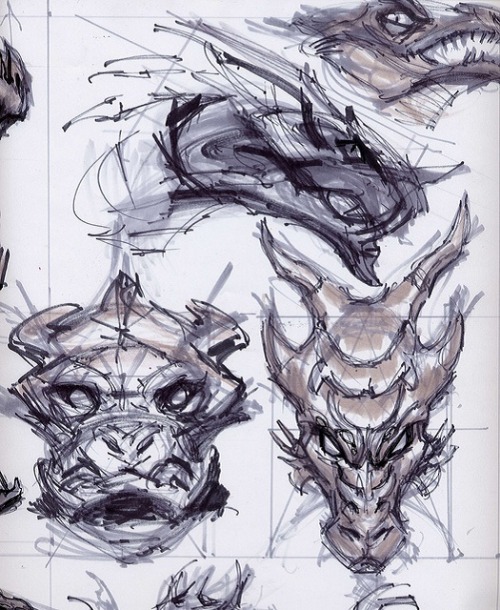 the-assquisitor: Skyrim Concept: Dragons [Part 1] - Adam Adamowicz