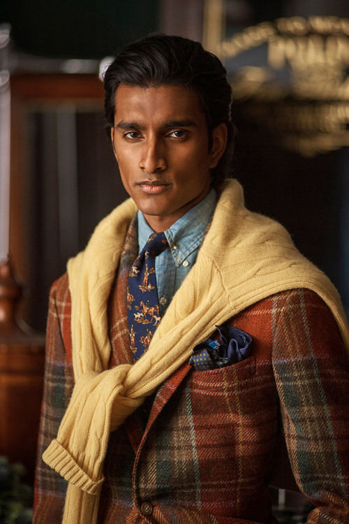 modelsof-color: Jeenu Mahadevan by Joel Griffith for Ralph Lauren Men’s Lookbook Fall/Winter 2020