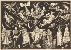 kriemhildsrevenge:  Unknown Artist: Devils, skeletons, wizards, bats and cabalistic signs (ca. 1845-1865) 