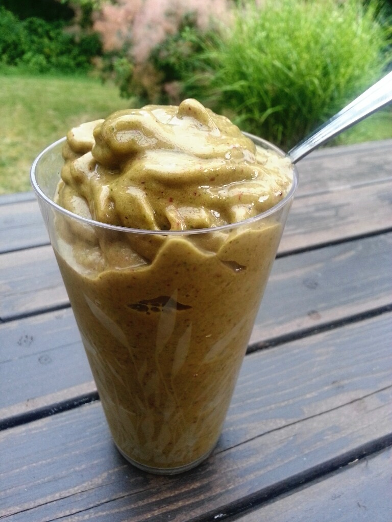 teenagehealthnut:  I’d take this over icecream anyday♥ Fresh nectarine blended