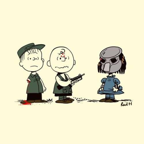 geekynerfherder:      ‘Charlie Brown’ horror inspired prints by Chris Thornley (Raid71).Set of four 5" x 5" giclee prints in a signed and numbered edition for £22 for the set.As an added bonus Chris will randomly drop the original artwork