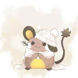 gourgeist:  Winter Dedenne by raityu 