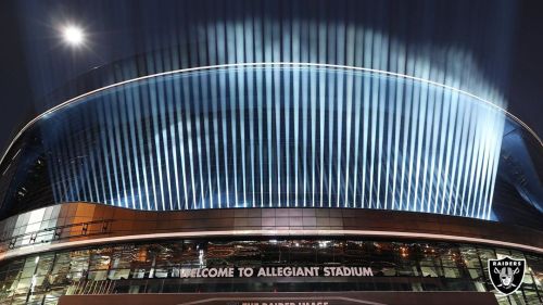 In honor of the 60 souls that perished in the shooting masacre, the @raiders lit up @allegiantstadium in honor of each one! 🙏🏽❤️🇺🇸😎💯🤍☠️🖤 https://www.instagram.com/p/CF3kzKsDr0b/?igshid=1xthg1okbaaiv