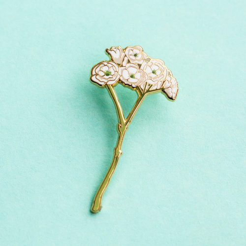 luniary:floral pins by thegraymuse