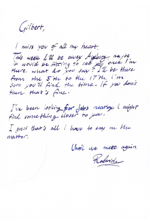 vandetta-cosplay:The letters from Roderich to Gilbert in the beginning of our new CMV, Whiskey Lulla