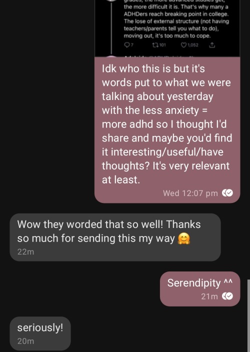 Sent This Thread To Our Therapist And Got A Positive Response.