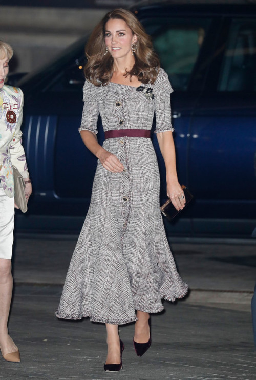 thefashioncomplex:Catherine, Duchess of Cambridge wears Erdem at the opening of the Victoria & A
