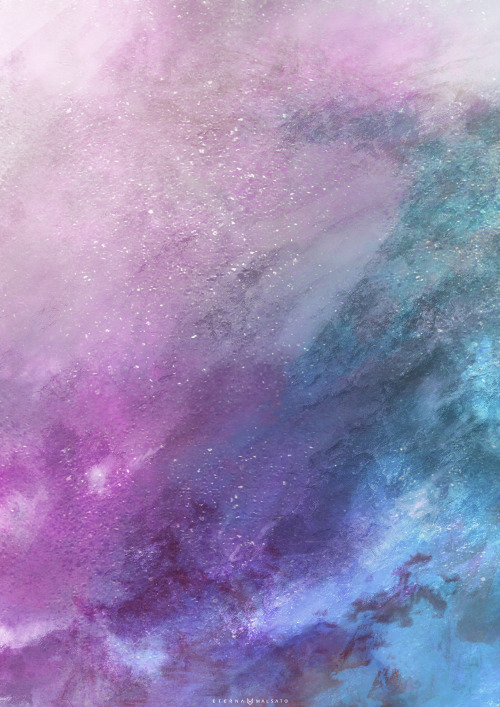 Some quick, 10-minute galaxy shit thrown in together to test  new brushes. Finding useful ones always makes me soooo happy