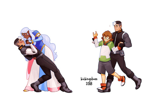 kickingshoes:Once upon a time, back during the second season of Voltron, we drew Shiro dancing with 