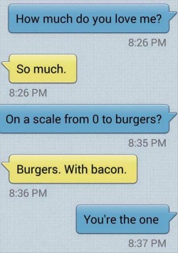 georgetakei:  Love. Sometimes it comes down to a slab of meat between two buns.Source: Eat, Drink &amp; Be Social