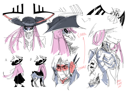 Assorted character design sketchdump featuring half the old characters from mid to late 2000s1+2) Sl