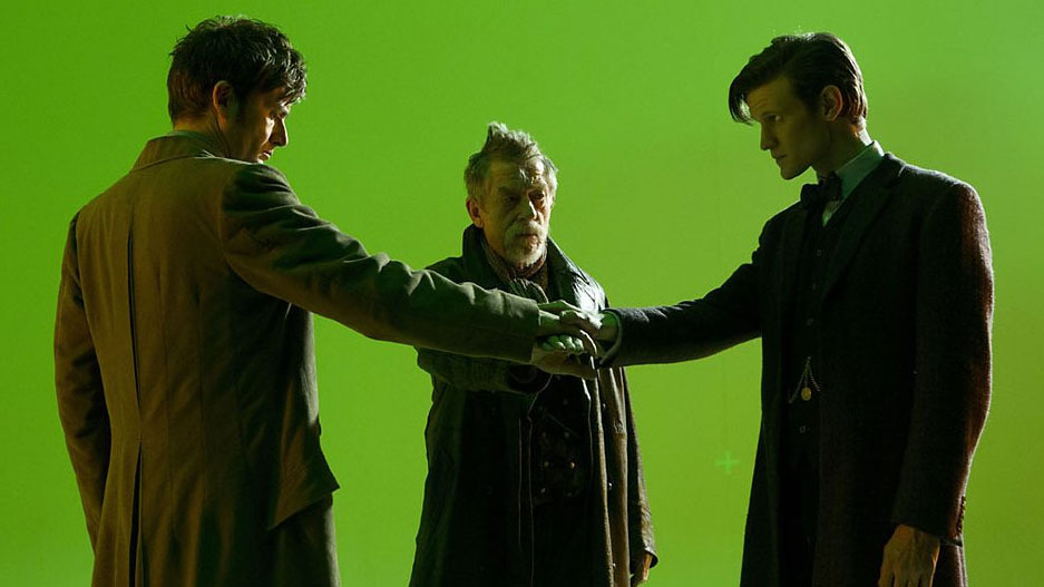 doctorwho:  Here are some behind the scenes pics from The Day of The Doctor!  