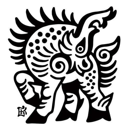 The qilin aka kirin (in Japanese) is an East Asian chimera with roots in China. Known for its grace 