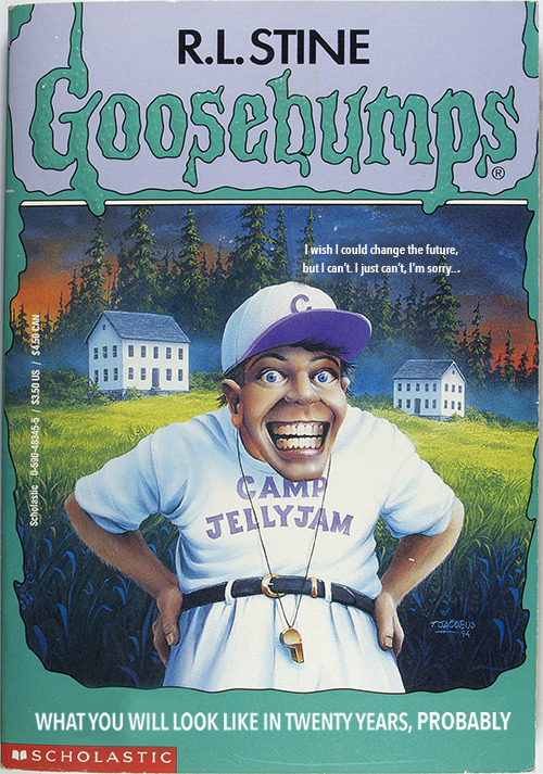 I found a bunch of my old Goosebumps books in my mom’s basement