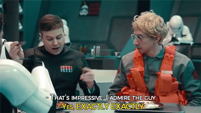 sizvideos:  Kylo Ren goes undercover amongst the Starkiller base staff 