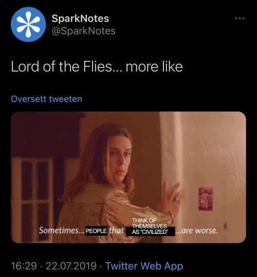 Whatever The Person Behind SparkNotes' Twitter Is Being Paid It's Not Enough Pt. Insert Random Number