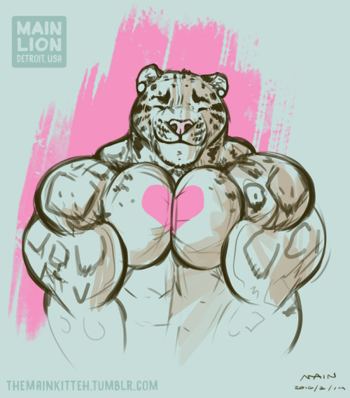 themainkitteh:  Happy Valentine’s Day from Main and Benji!