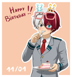 shuuji-chan:  Happy Birthday Todoroki-kun!! 