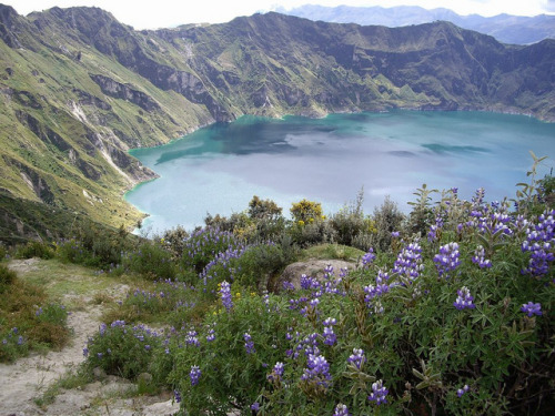 just-wanna-travel:Laguna de Quilotoa, Ecuador