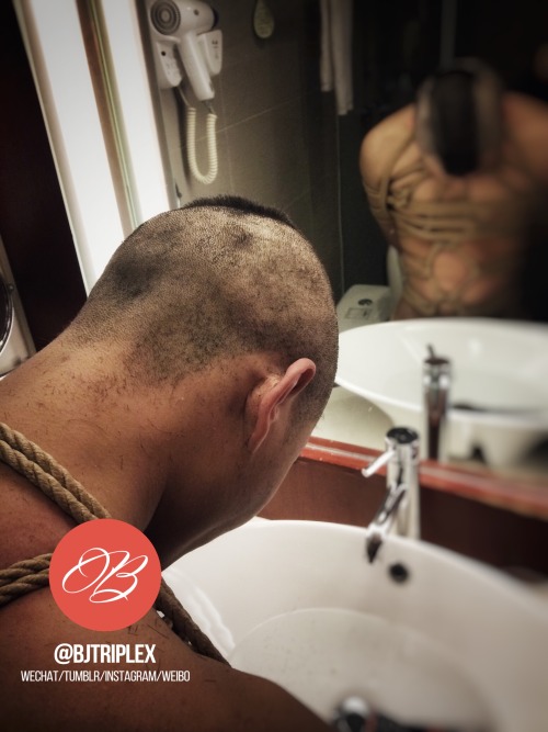 bjtriplex: Part 1 of 2. A complete series of a young slave being bounded, shaved and suspended. 年轻奴隶