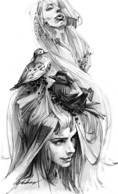 jedavu:  Amazing illustrations by Shanghai, China based artist Zhang Weber. 