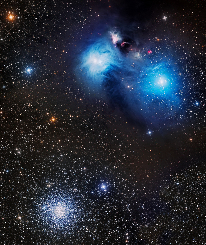 Cosmic dust clouds and stars across Corona Australis NGC 6726