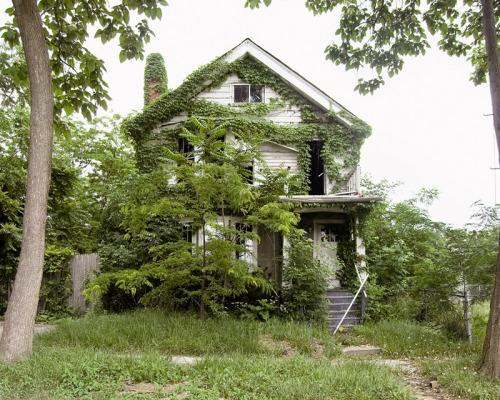 jenbekmanprojects:  Feral House #13 and Feral House #7 by James Griffioen “As the city of Detroit disappears, nature is flourishing. I am interested in the duplicity of plant life in Detroit as both blindly innocent and somehow deeply sinister. The