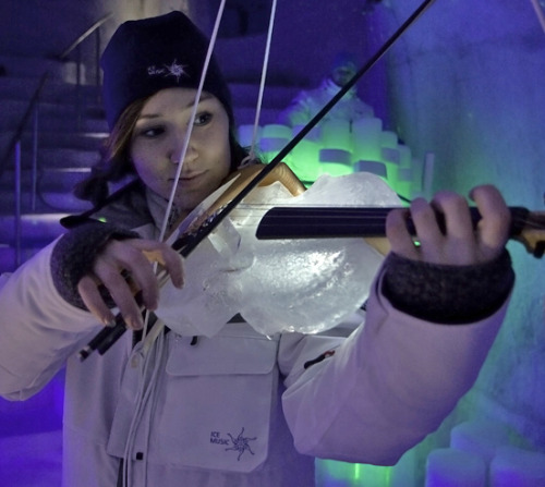 mothernaturenetwork:  Ice orchestra performs in ‘gigantic cosmic igloo’You know music is great when it gives you chills, and in the case of Ice Music, that’s meant quite literally. Based in Luleå, Sweden, Ice Music is a frosty artistic project