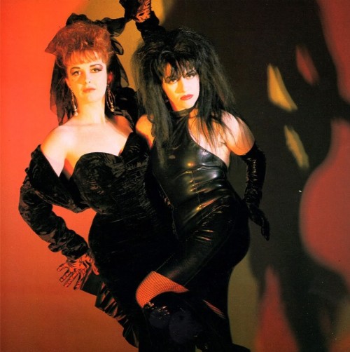 Rose McDowall and Jill Bryson, 1985. Photo credit: Sheila Rock.