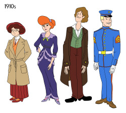 gameraboy:  Scooby Gang through the Ages