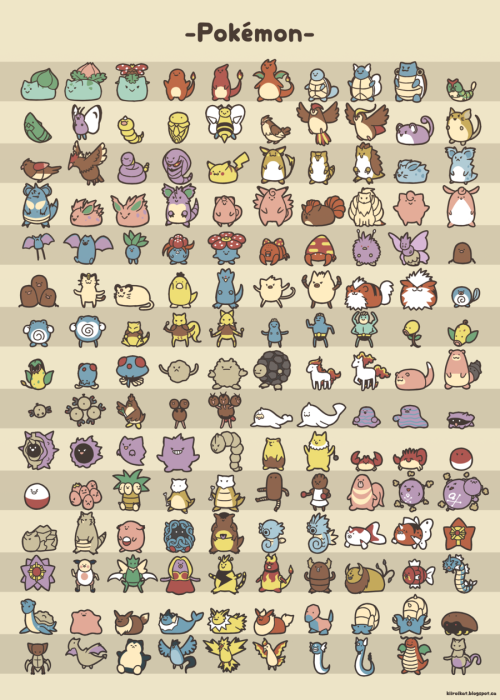 insanelygaming: Pokémon Created by Katie Miller Available on Redbubble via dotcore