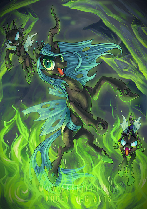 theprancingponee:Changeling Queen by KaceyMeg