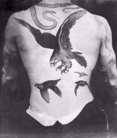 Tattoos by Sutherland Macdonald, late 1800s, England via