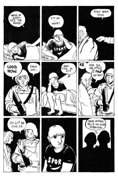 The Night Raid, Collected in my zine Western Democracy no. 1