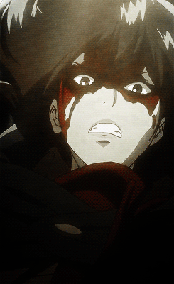princessaryastark:  RivaMika Week II Day 3: Red ↳Every soldier is prepared to