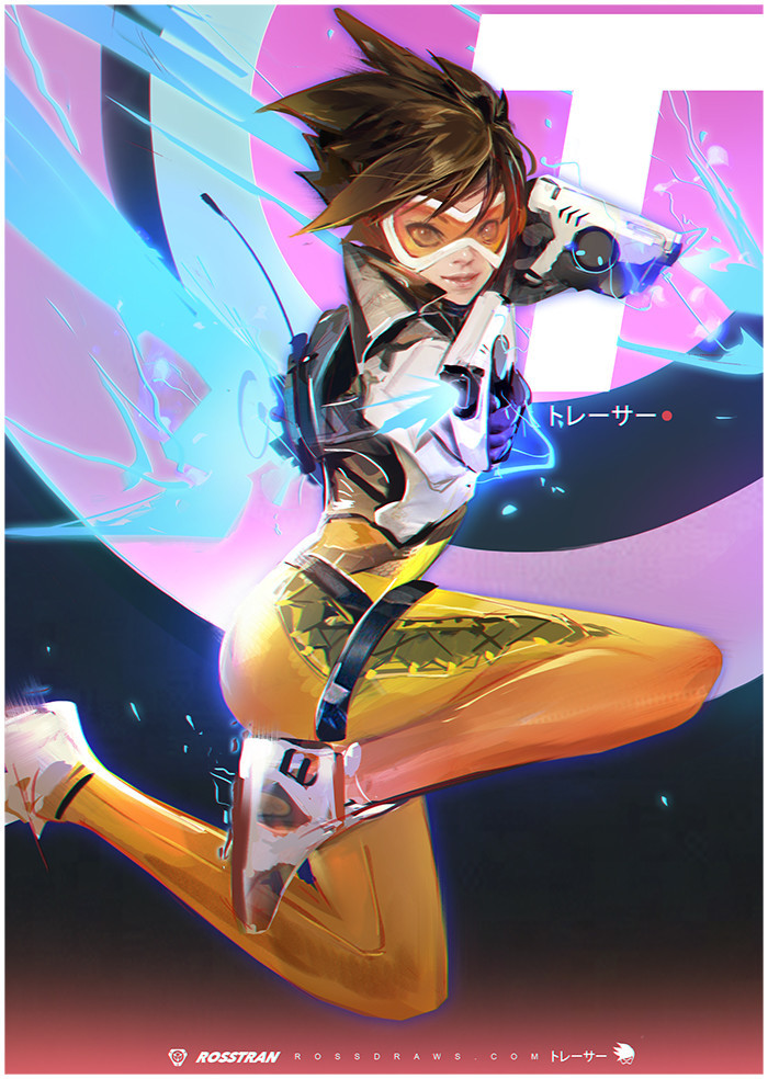 CyberClays — Tracer - Overwatch fan art by Ross Tran More