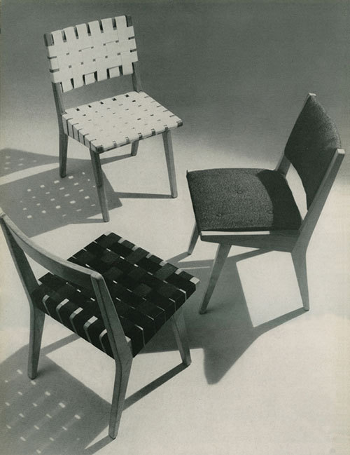 Jens Risom, 600 Series, the first Knoll product, 1942. Survives til today. Risom later recalled that