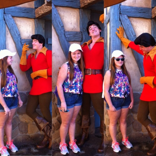 guys i went to disney world last week and i met gaston and it was the scariest moment of my life. he