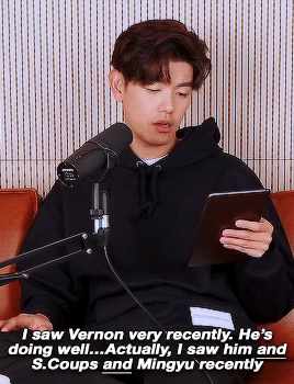 baekseoktang:eric nam getting emotional over seventeen growing up is a Big Mood