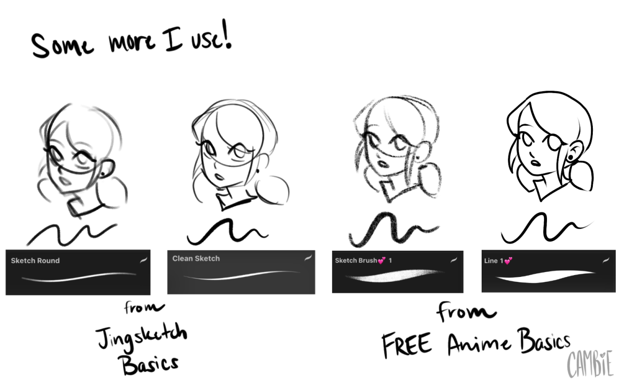 How To Choose Procreate Brushes For Anime Drawings  Fantha Tracks