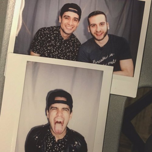 heavenlybrendon:  @MuuMuse Filmed something absurd with @brendonurie this afternoon for @popcru