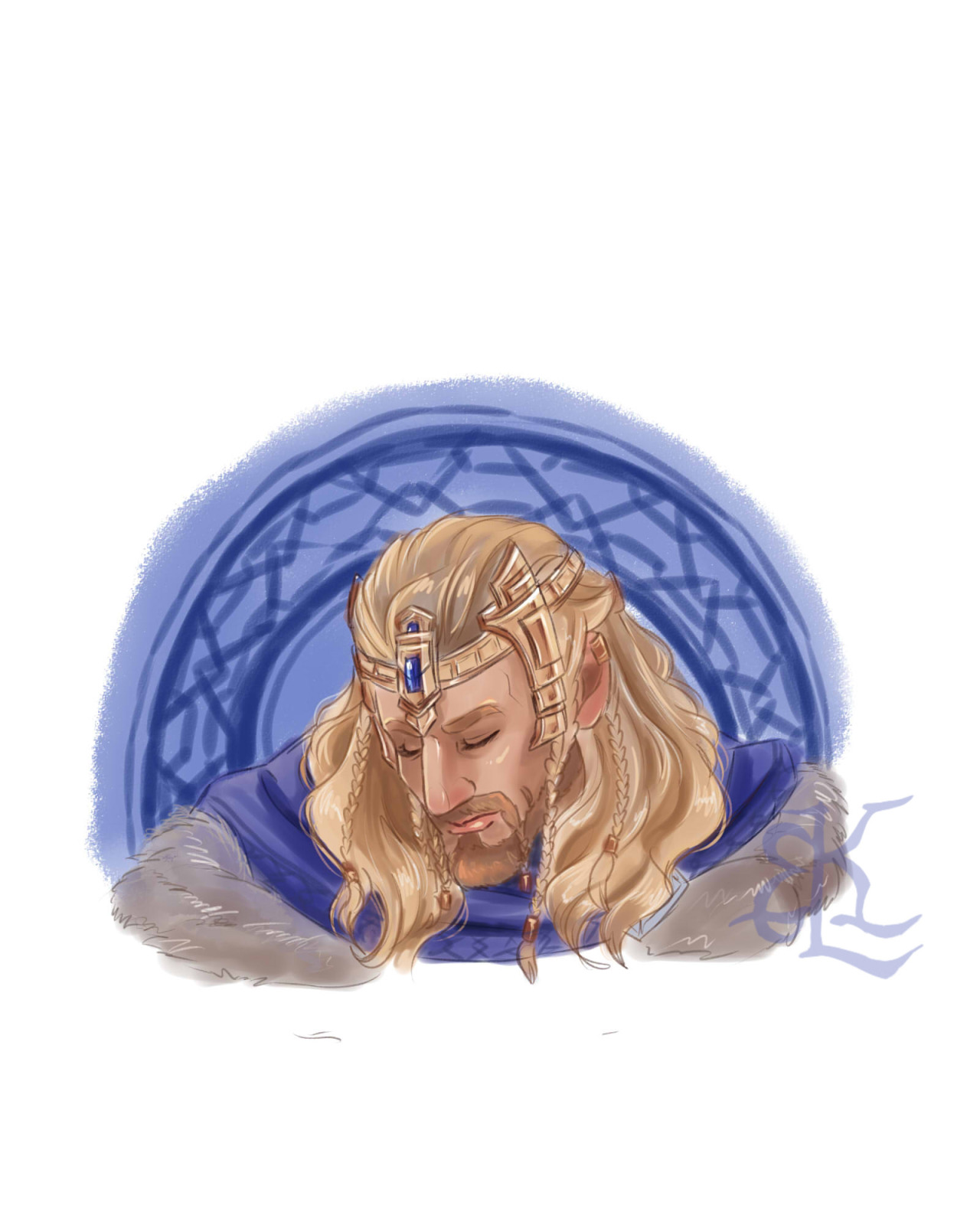 faerytale-wings:  warm up doodle, what-if scenario of Fili’s Coronation.  