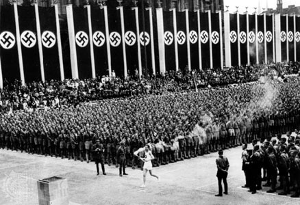 thisiseverydayracism:  todayinhistory:  August 3rd 1936: Jesse Owens wins 100 metre dash On this day in 1936 at the Berlin Olympics, American athlete Jesse Owens won the 100 metre dash, defeating world record holder Ralph Metcalfe. Owens won four gold