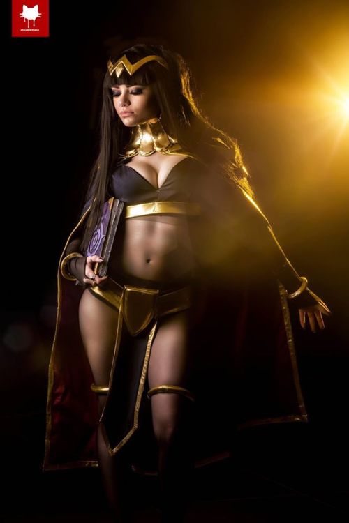 cosplayandgeekstuff:    Zalaria Cosplay (Australia) as Tharja.Photos I and III by:  I Got Superpowers  Photo II by:  Steamkittens 