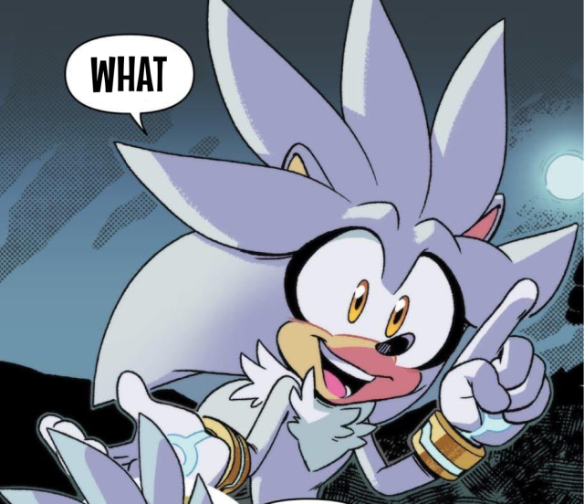 Random guy: Omg I never saw this me: it's darkspine sonic one of