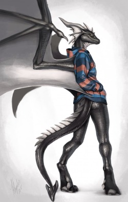organic-scales:  Yeah… I know what you’re thinking… That hoodie looks pretty cool right!? Art by Khyaber