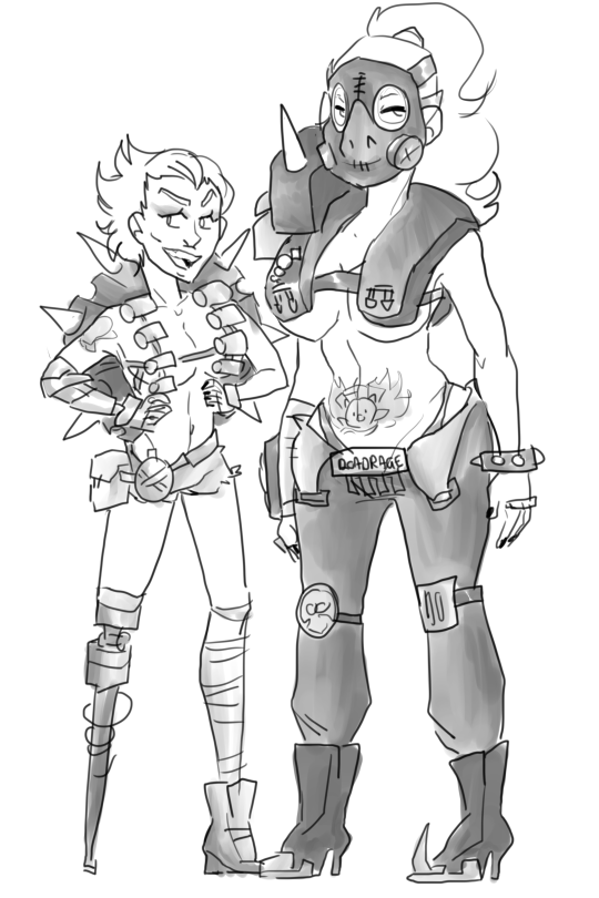 shatterstag:  baileyartblog:  Male gamers drawing fem!junkers be like in reality it’d be like you cant escape the grimey lesbians my dudes  lord ya i saw this piece the other day and hooly dooly let me tell you about my conniptions 